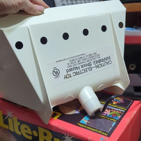 #2 Hasbro Vintage 1981 Lite-Brite In Great Working Condition With Pegs Paper - Picture 5 of 11